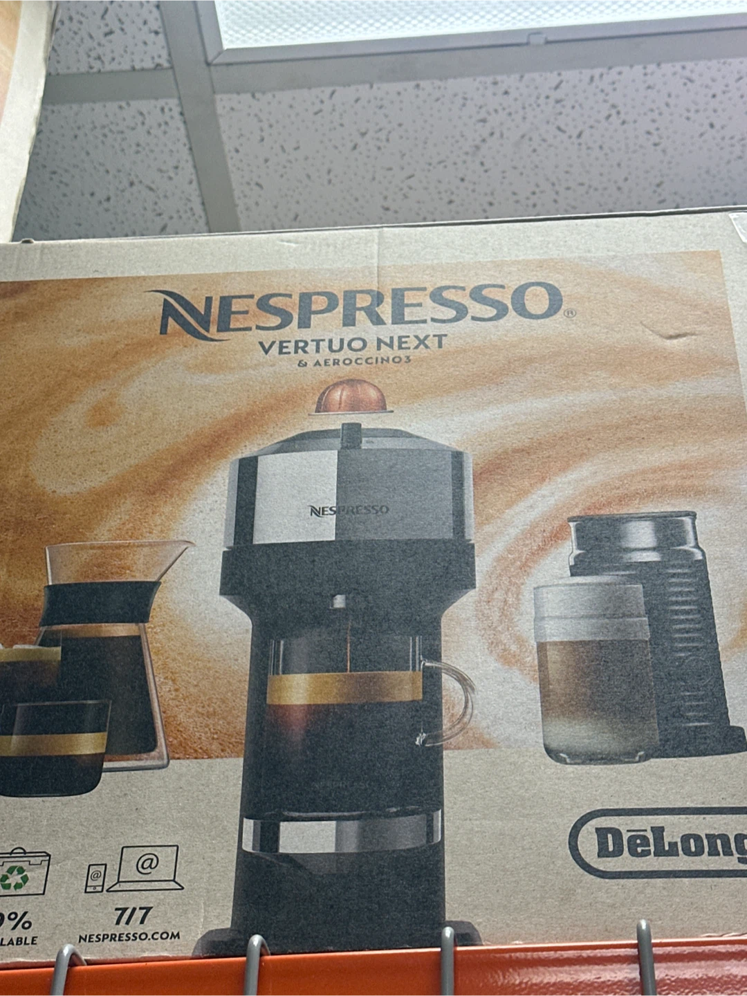 Nespresso Vertuo Next & Aeroccino3 DeLonghi