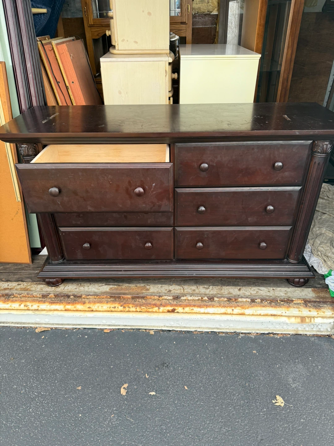 Dark Wood Dresser - photo 2