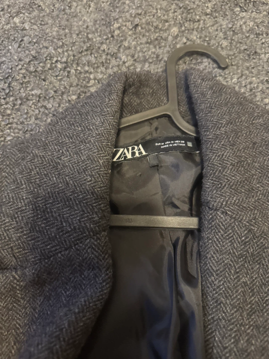 Zara Grey Wool Blend Coat - Size M - photo 2
