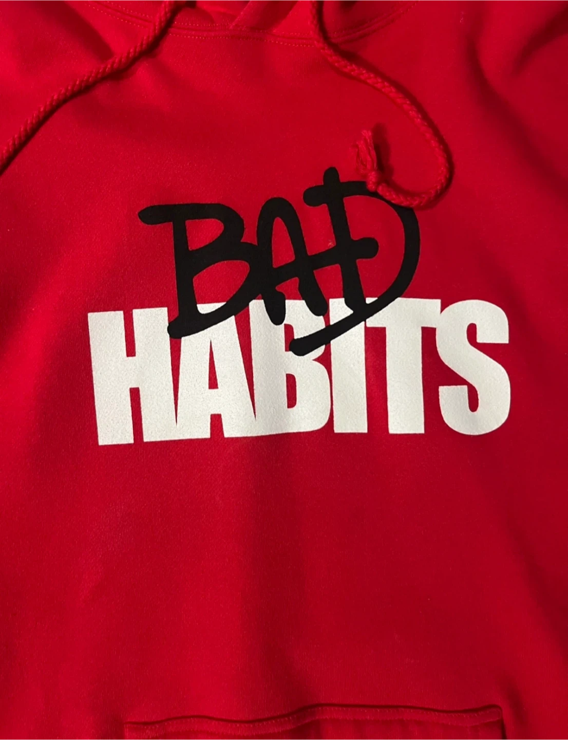 BRAND NEW NAV x Vlone “Bad Habits” Red Hoodie - XL - photo 4