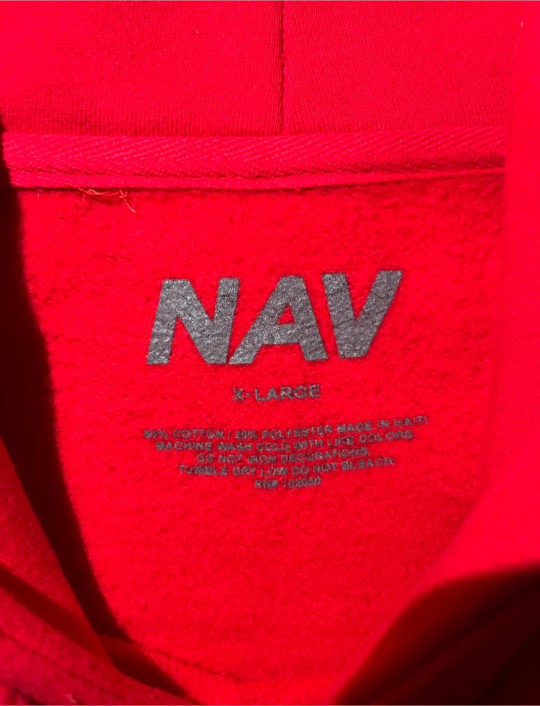 BRAND NEW NAV x Vlone “Bad Habits” Red Hoodie - XL - photo 5