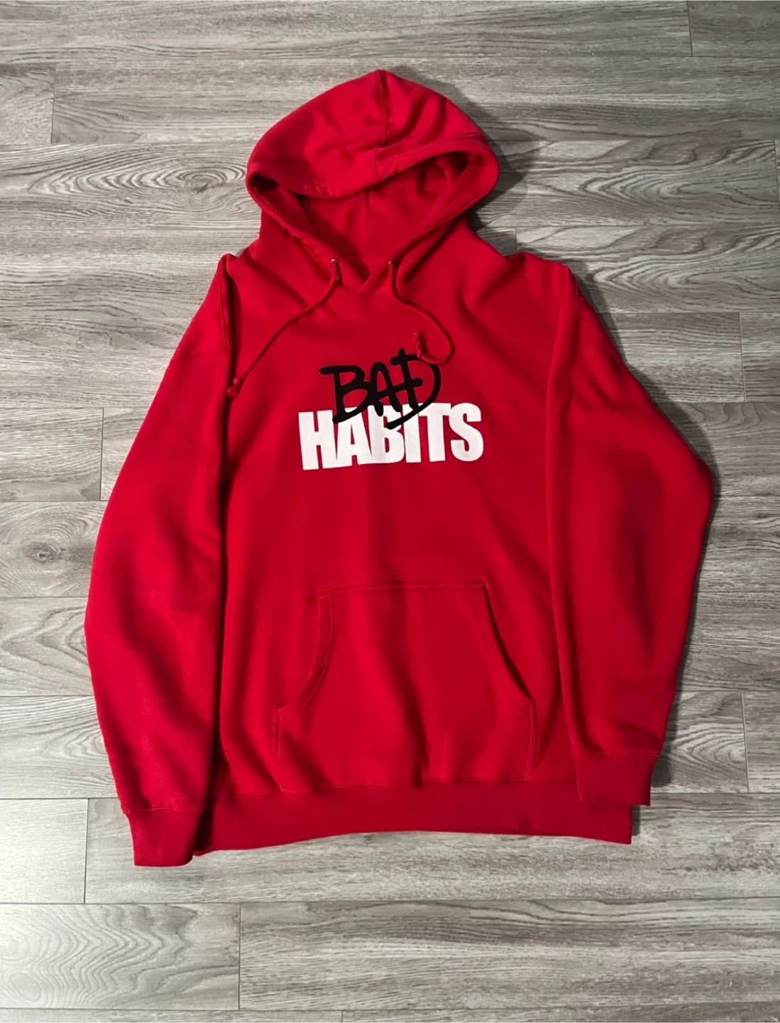 BRAND NEW NAV x Vlone “Bad Habits” Red Hoodie - XL - photo 2
