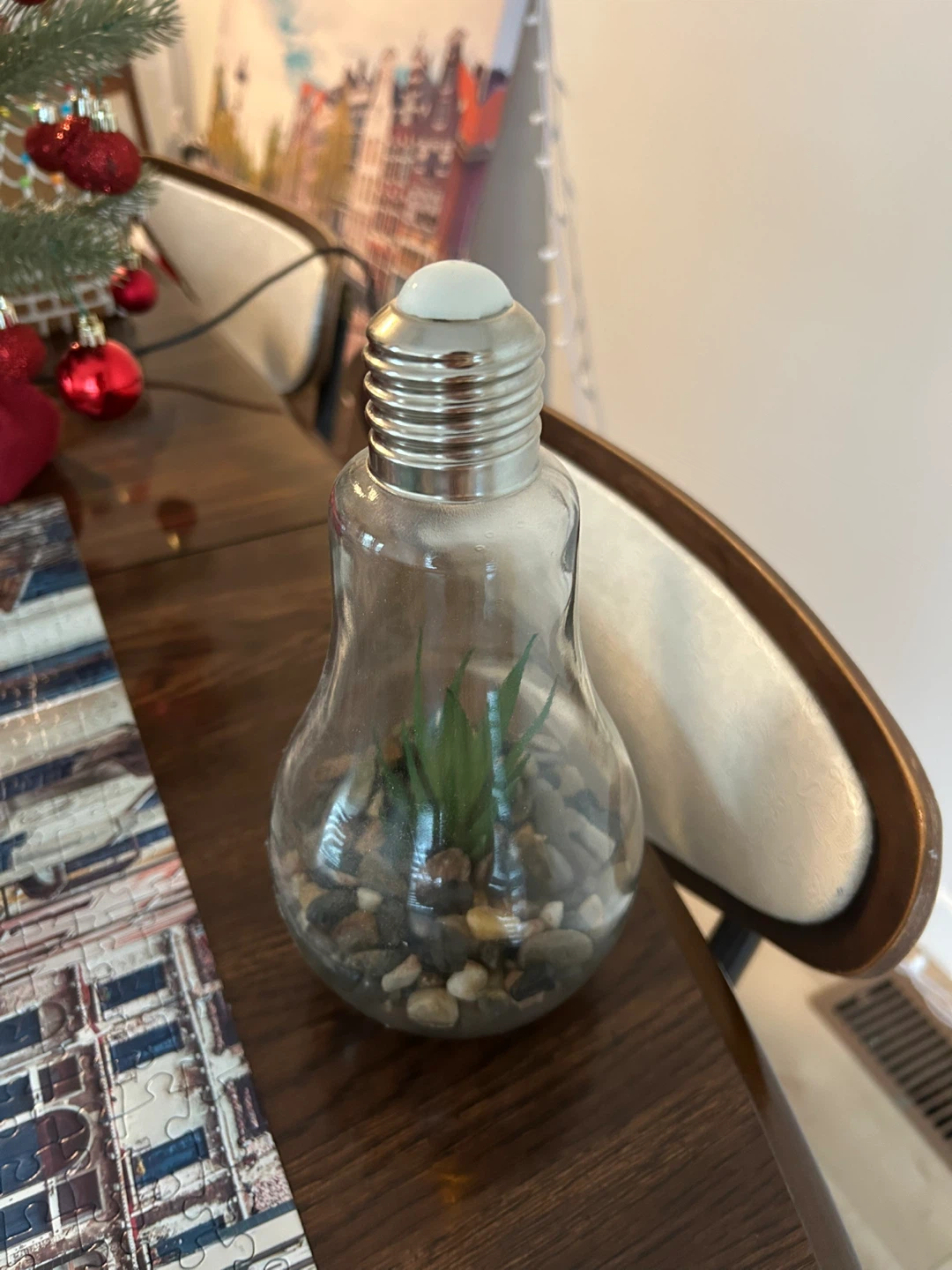 Light Bulb Faux Terrarium