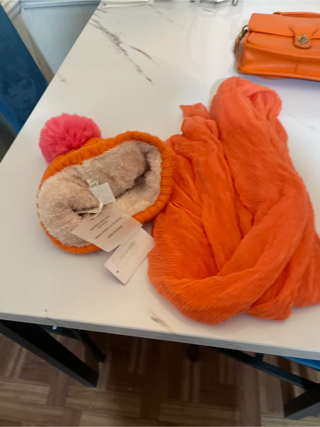 Orange Hat and Scarf Set - photo 2