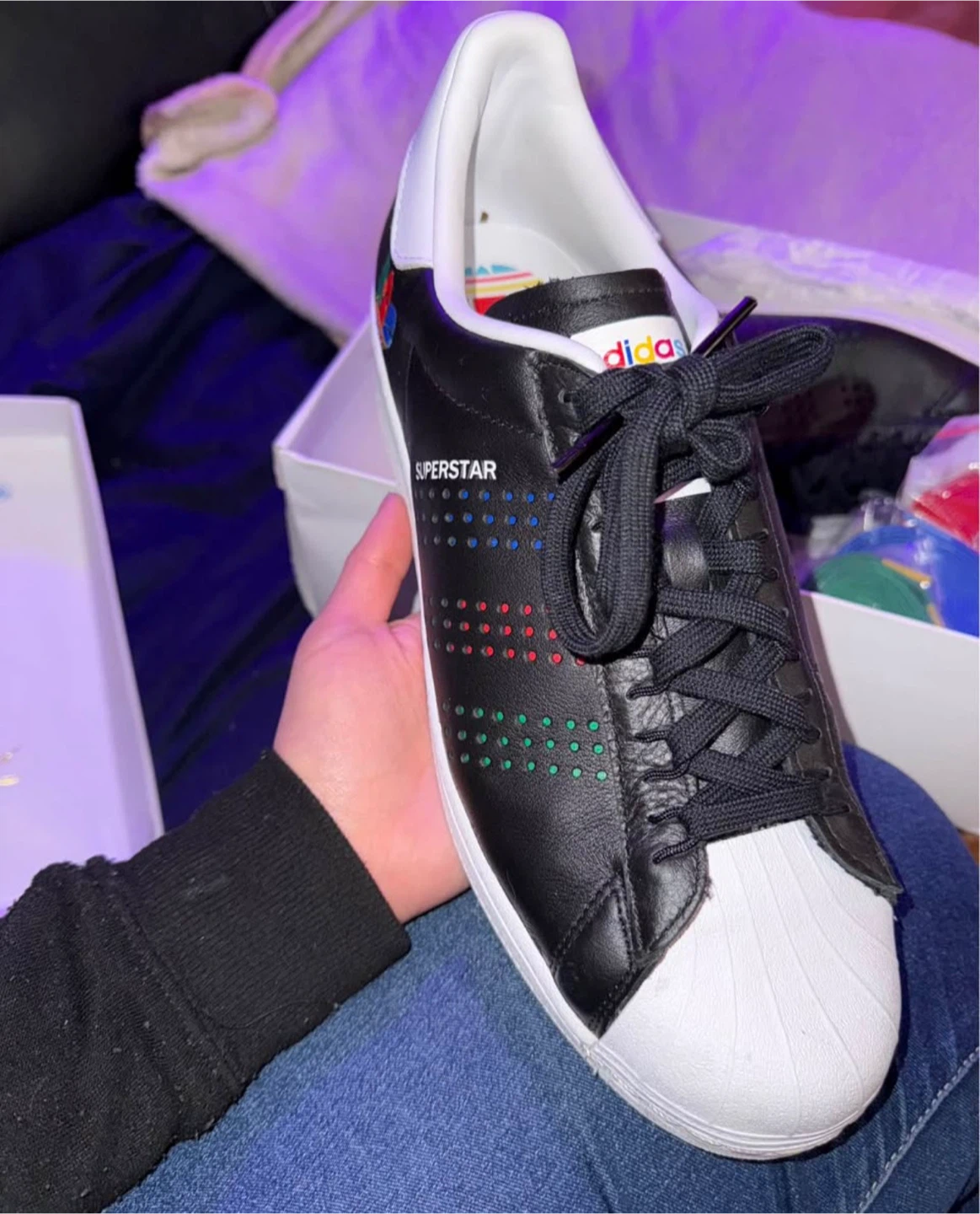 MEN adidas superstar FW5387 colorful trefoil size 10.5 - photo 2
