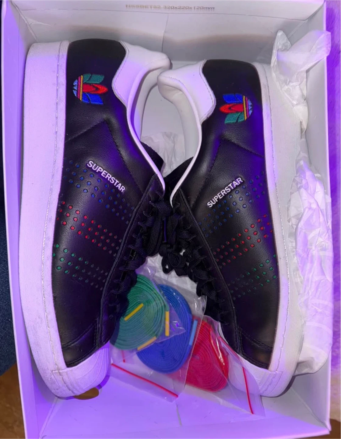 MEN adidas superstar FW5387 colorful trefoil size 10.5