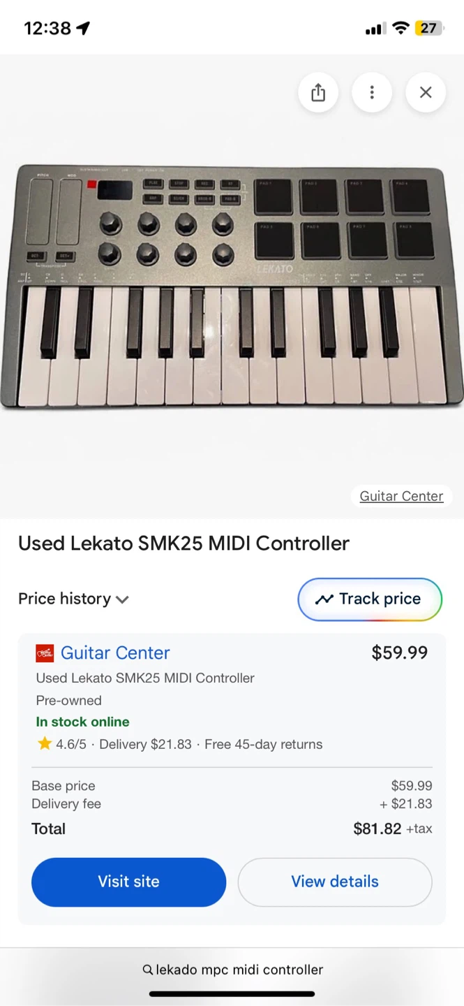 Lekato SMK25 MIDI Controller