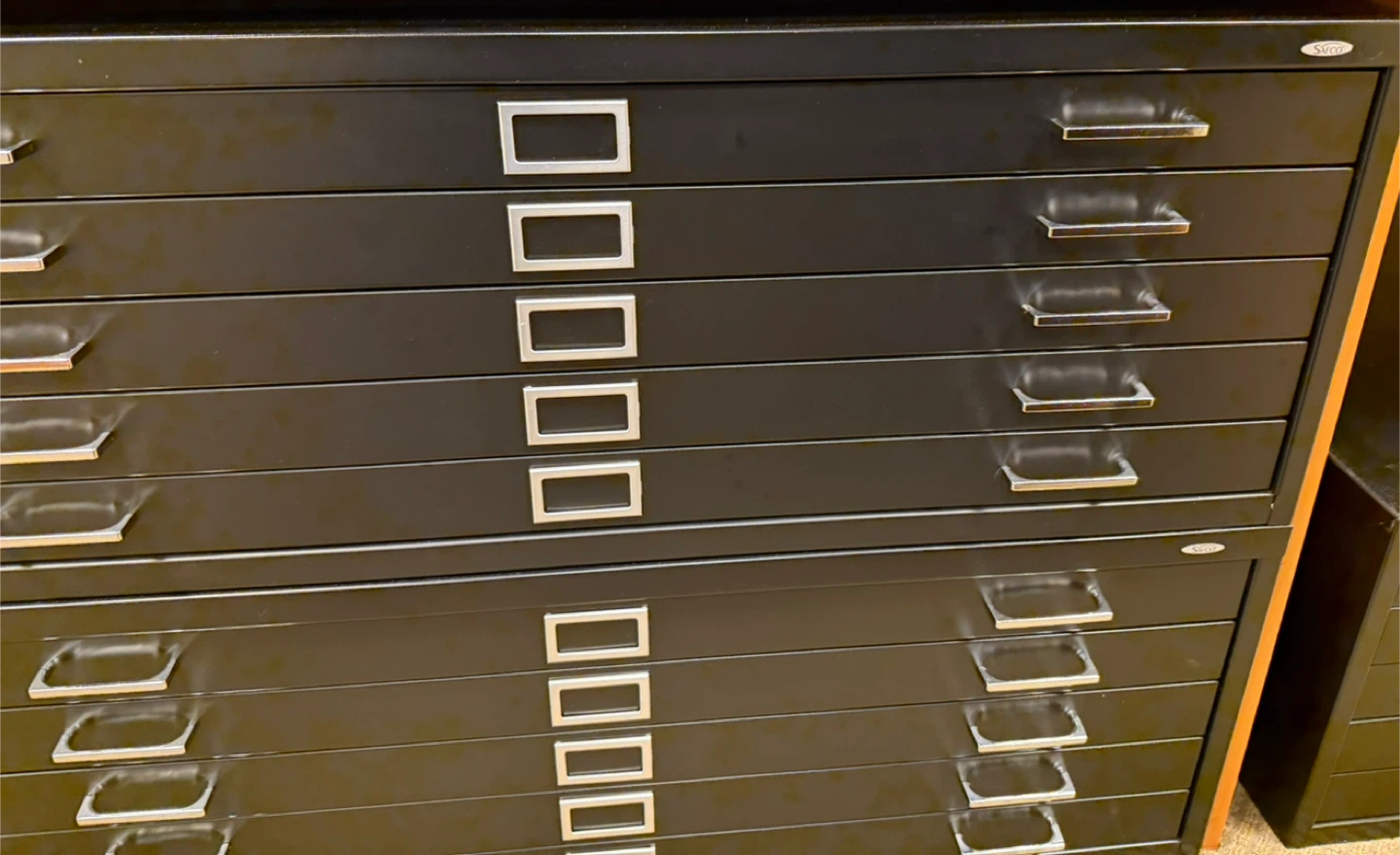 Safco Black Flat File Cabinet - photo 3