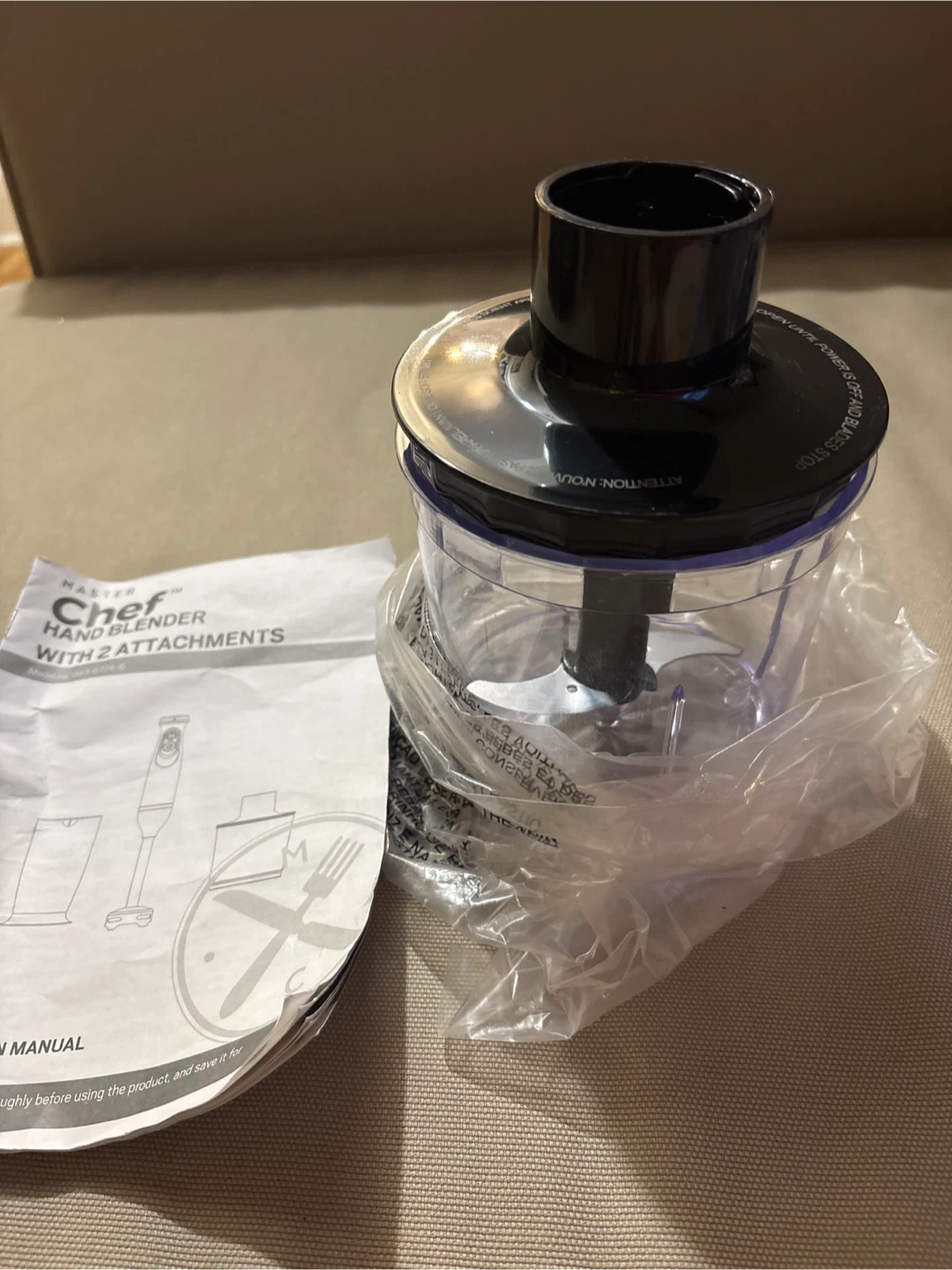 Master Chef Hand Blender with 2 Attachments - New - photo 4
