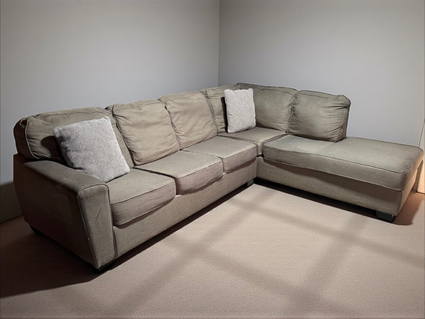 Taupe Sectional sofa - photo 4