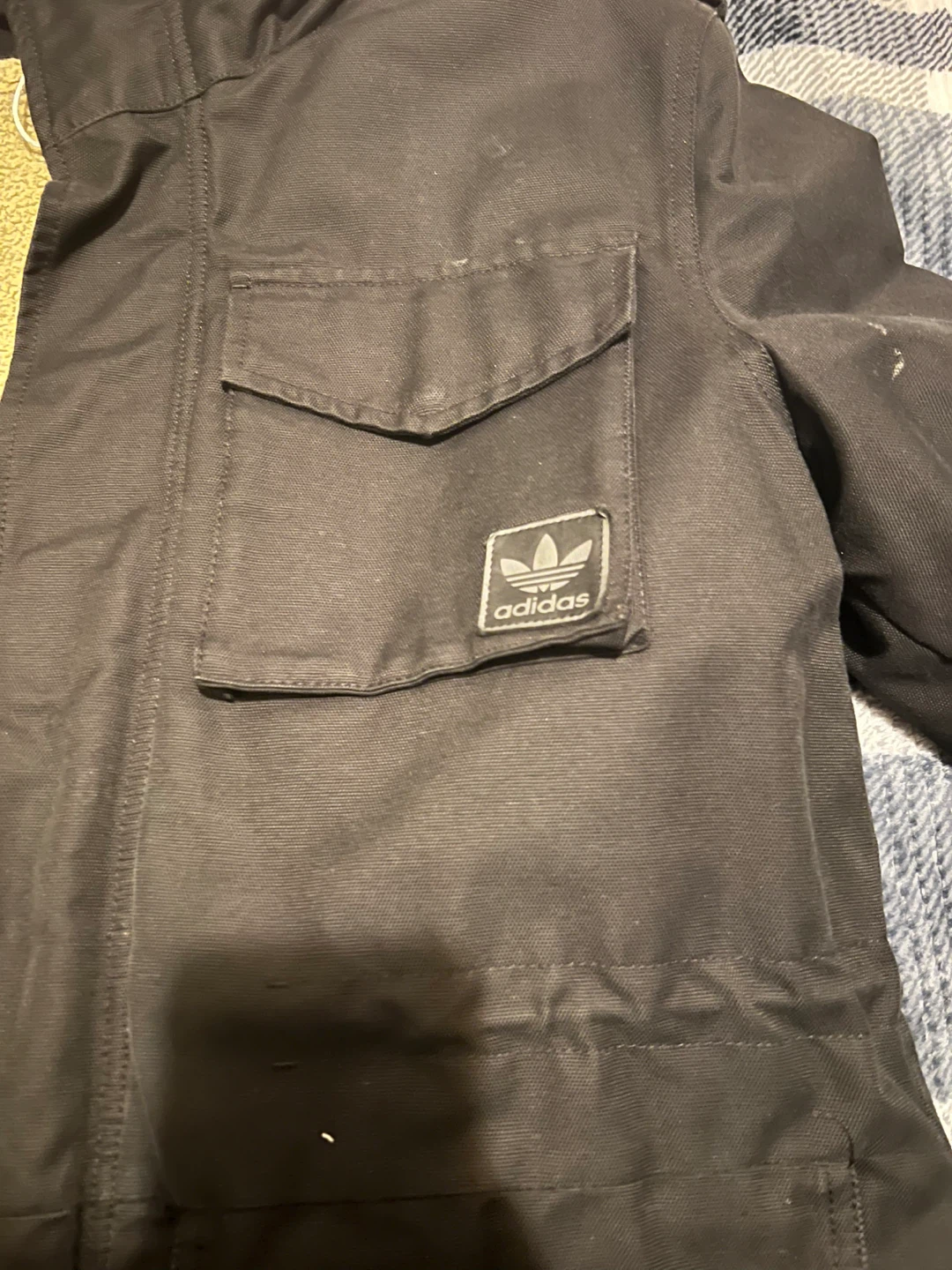 Adidas Black Jacket, Size M - photo 2