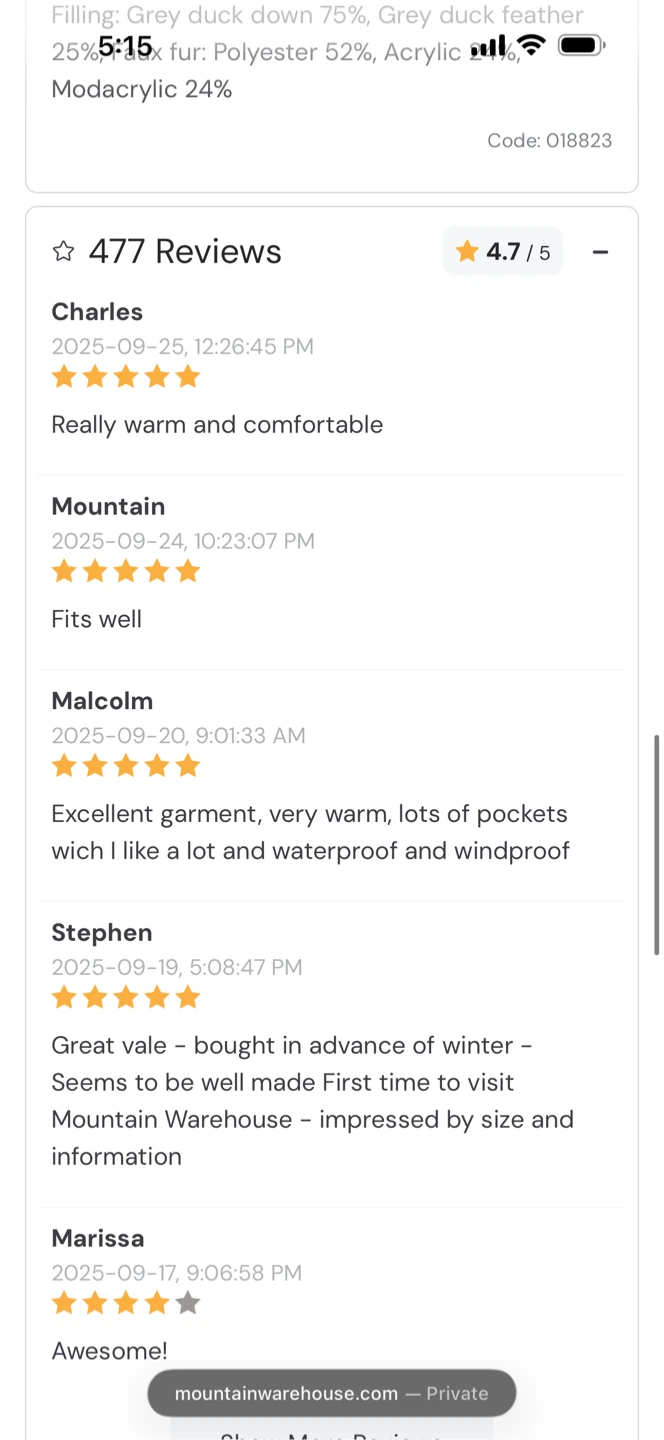 Mountain Warehouse Antarctic Extreme Waterproof Mens Down Jacket - photo 3