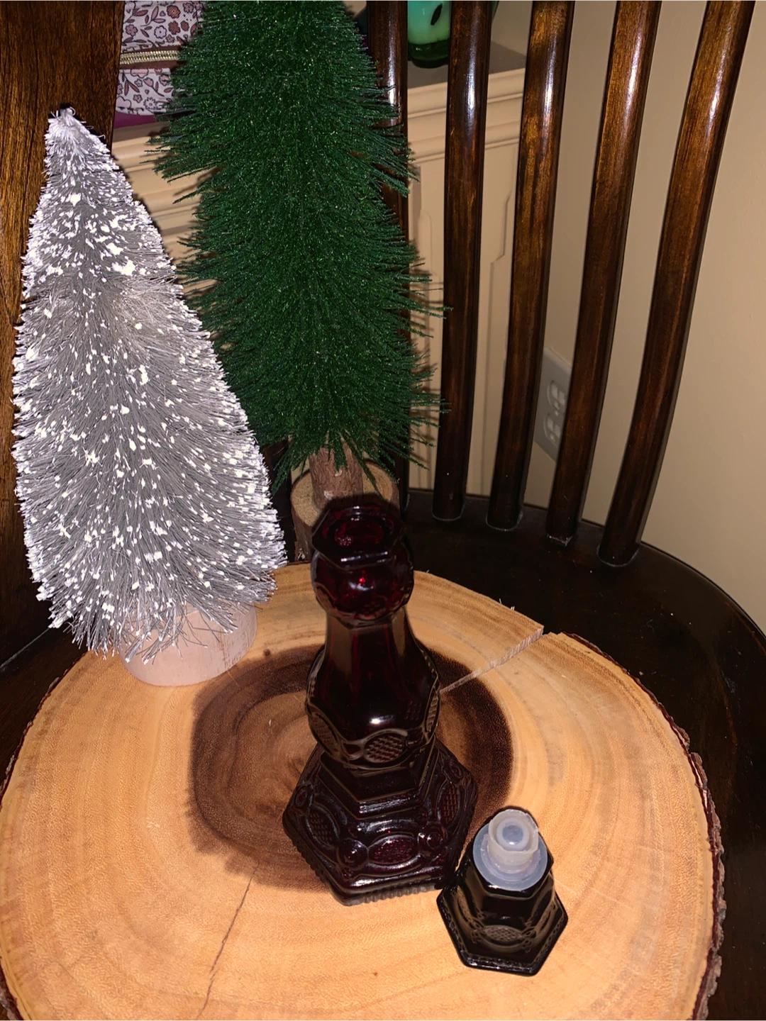 Vintage Avon Red Glass Candlestick Holder - photo 3
