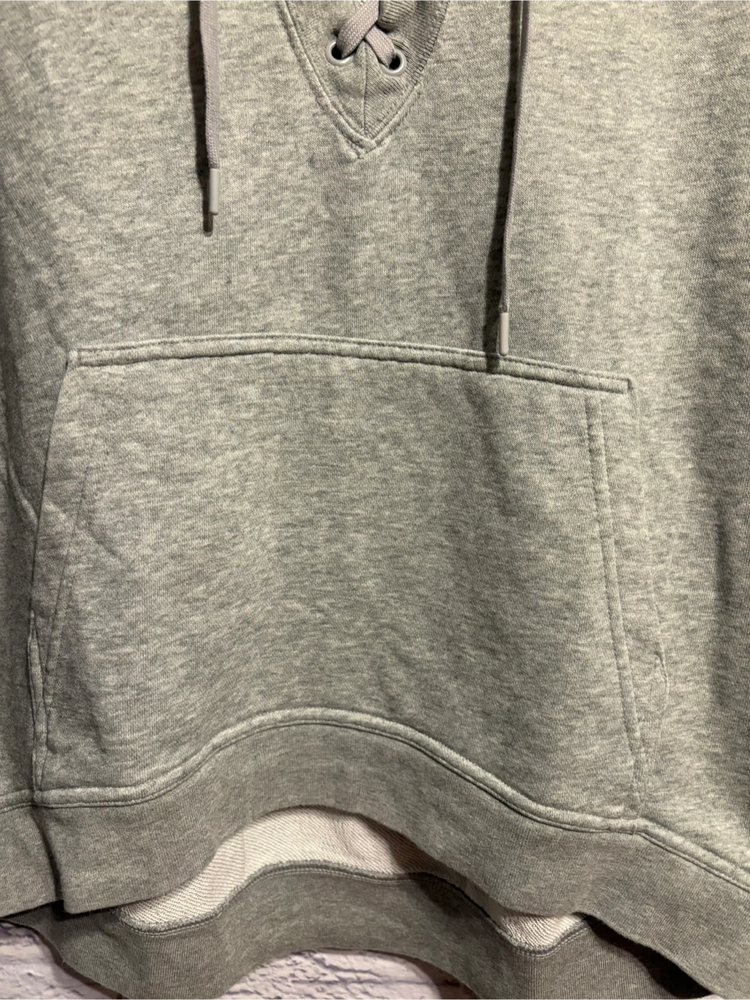 Nike Grey Lace-Up Hoodie XS - photo 3