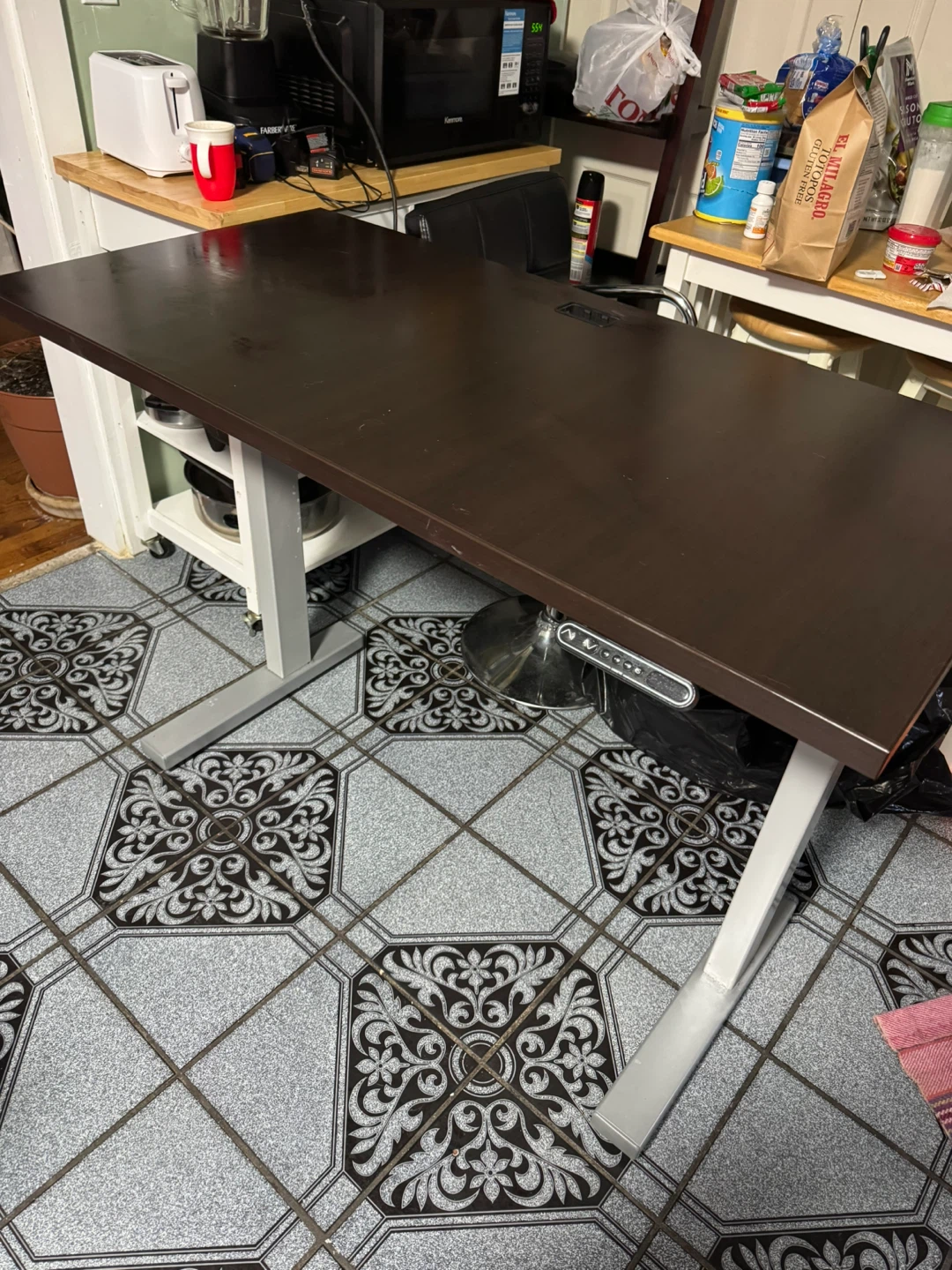 Adjustable Standing Desk - Brown, 48x26 inches
