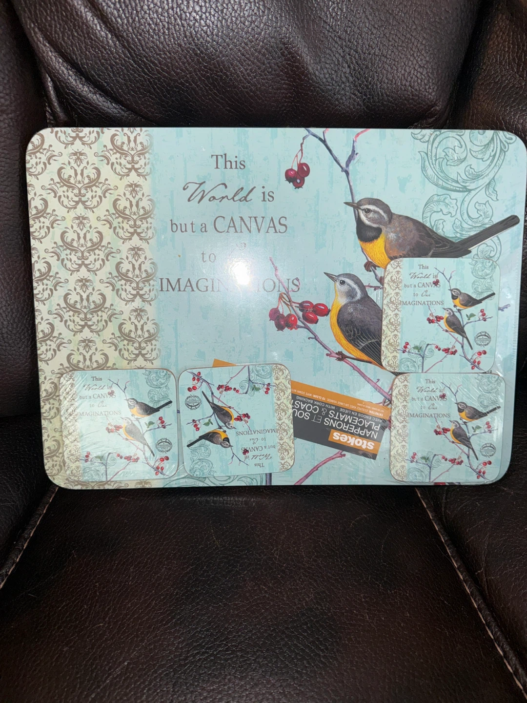 Stokes Placemats & Coasters Set - New