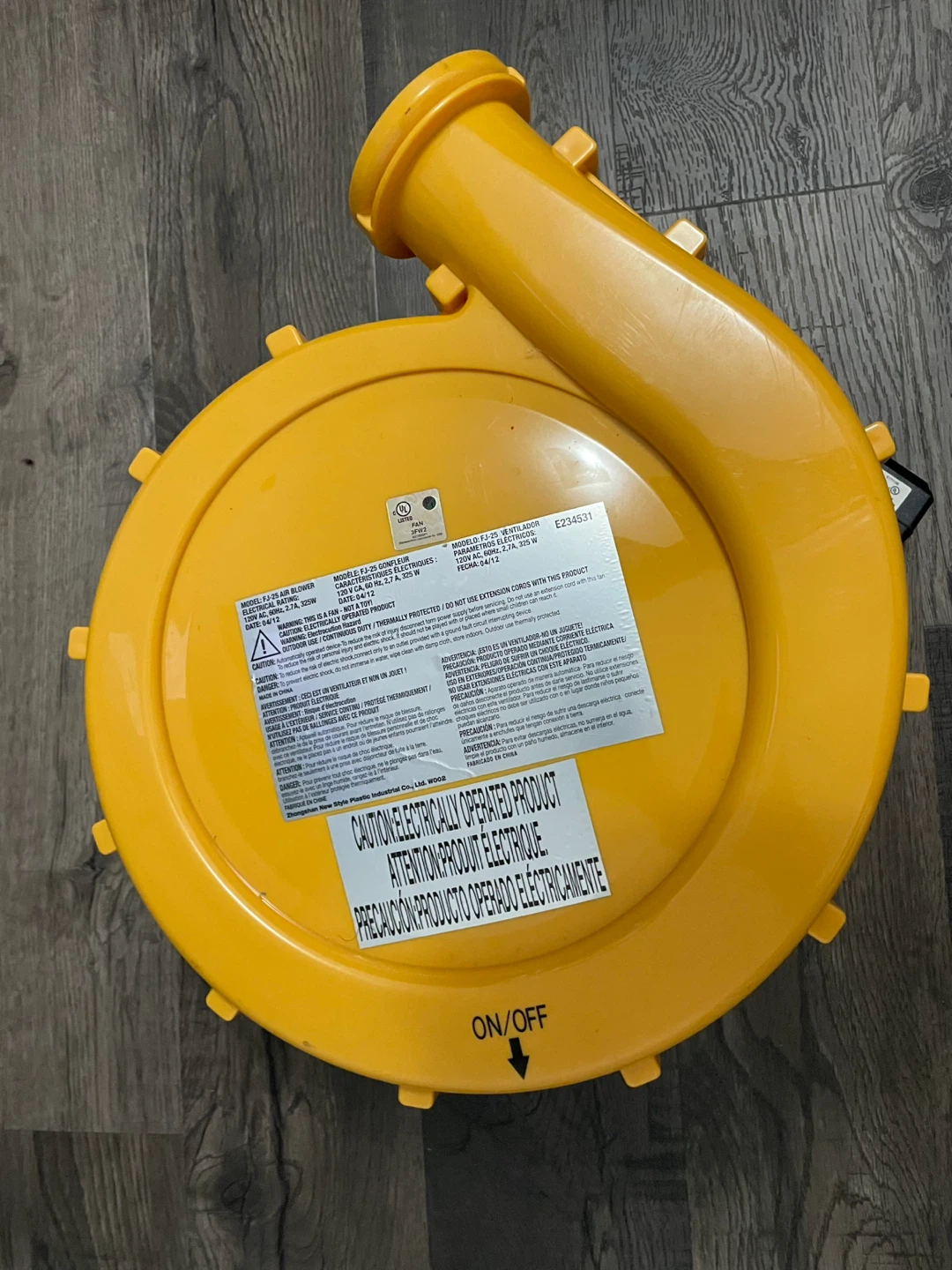 Yellow Electric Air Blower