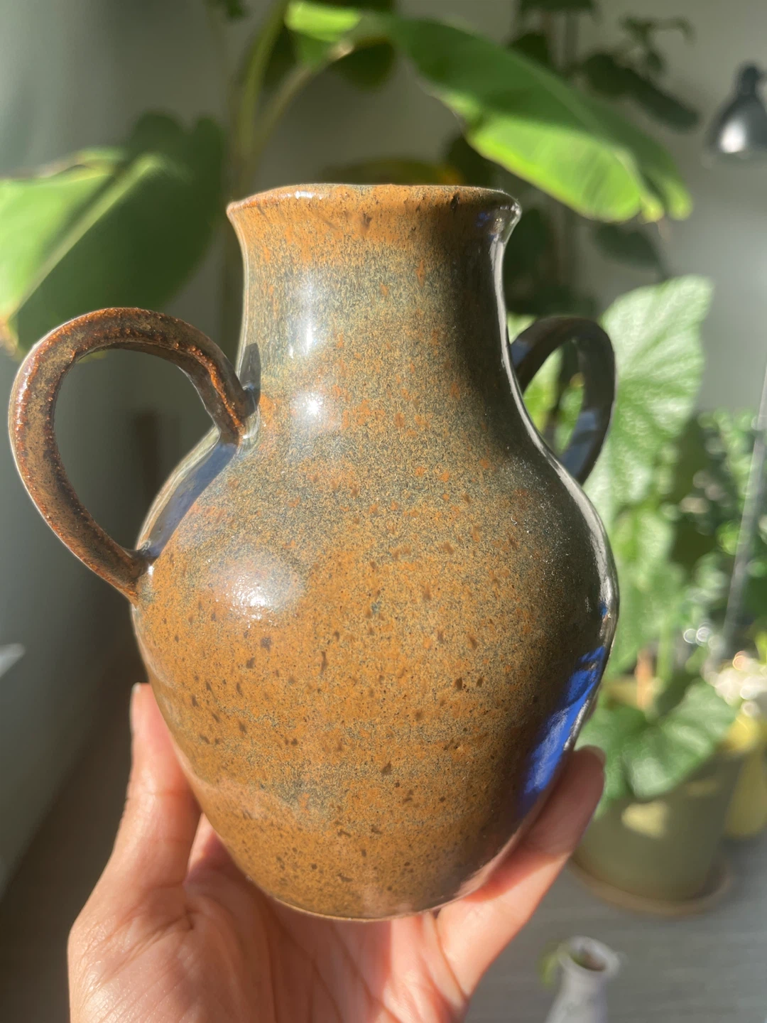 Vintage Ceramic Vase with Persian-style Handles - photo 2