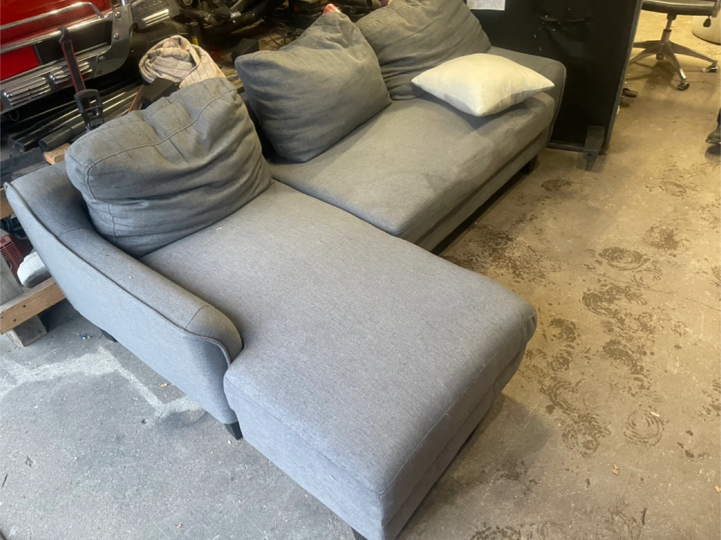Gray IKEA Kivik Sectional Sofa