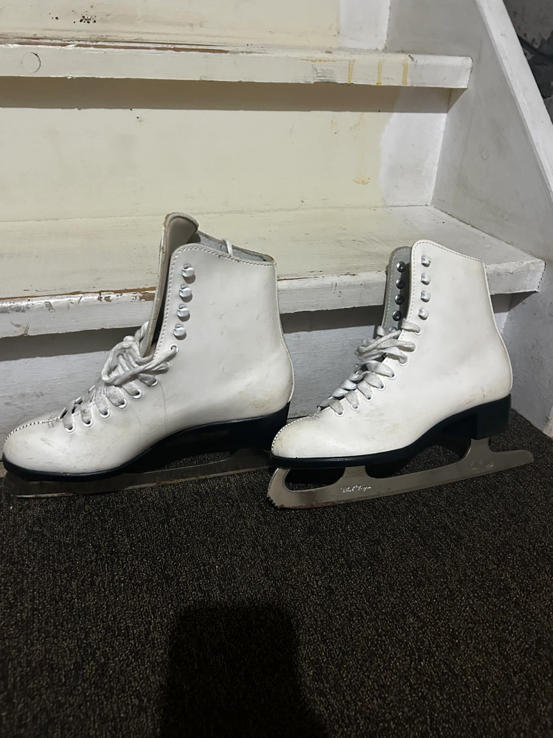 CCM Champion Deluxe White Ice Skates