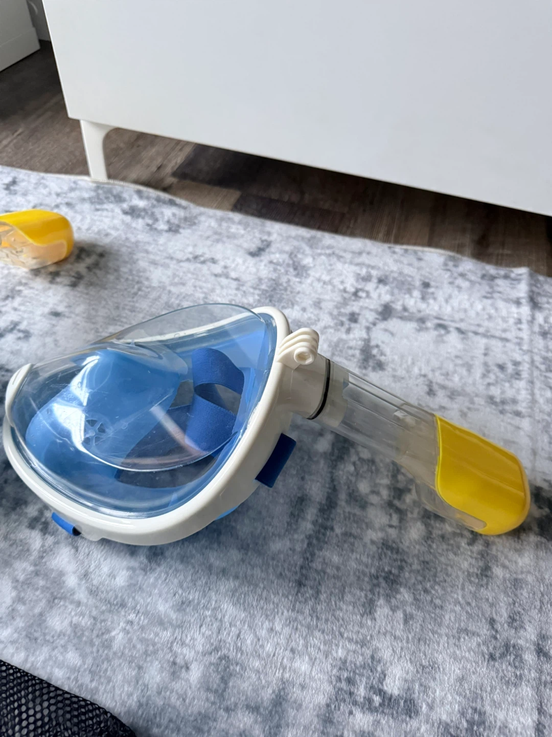 2 Full Face Snorkel Mask - Blue, Size SM