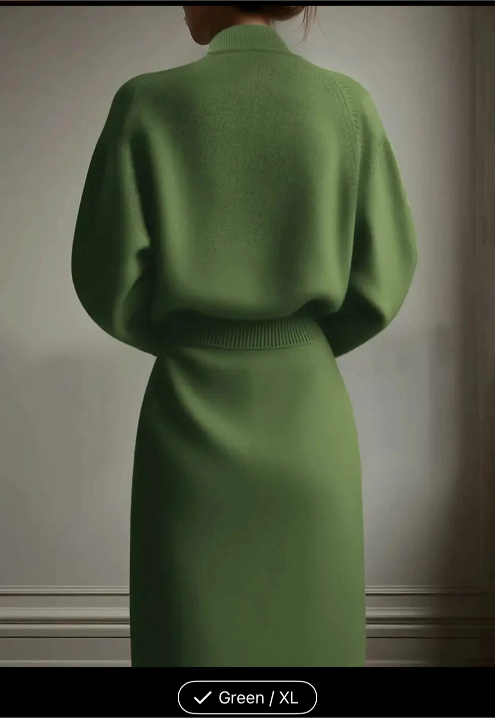 Elegant Green  winter dress - Size 1xl and 2xl - photo 2