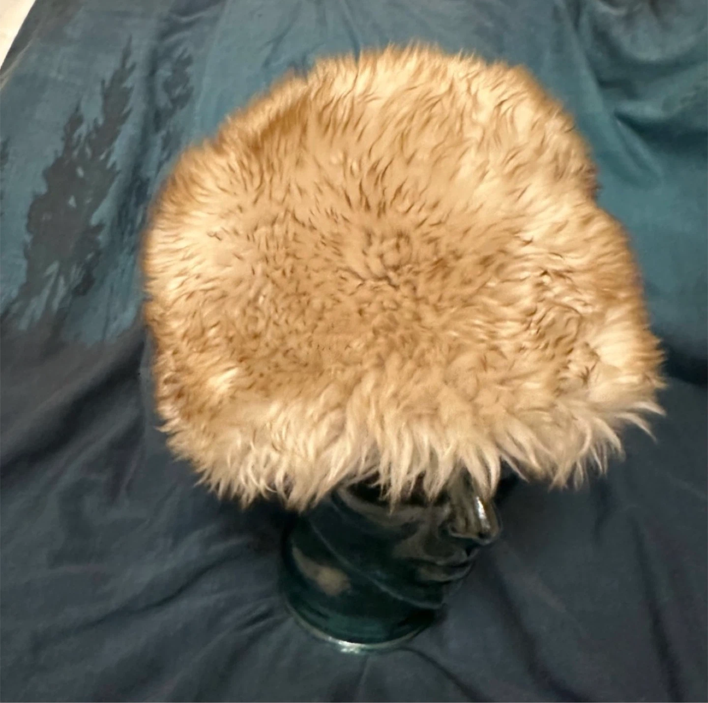 Vintage 70s/80s Shearling Sheepskin Hat - Russian Cossack Style - photo 4
