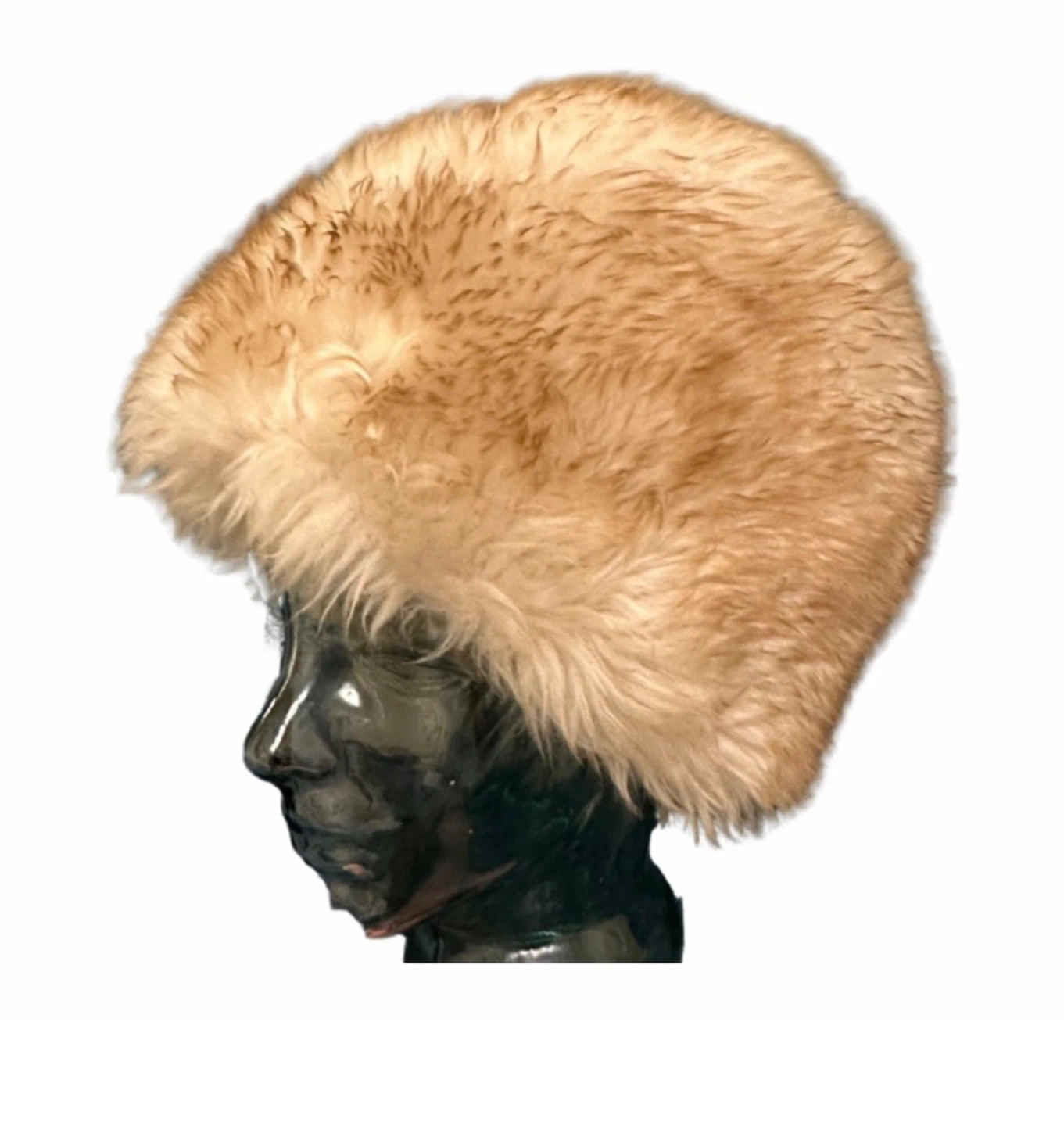 Vintage 70s/80s Shearling Sheepskin Hat - Russian Cossack Style
