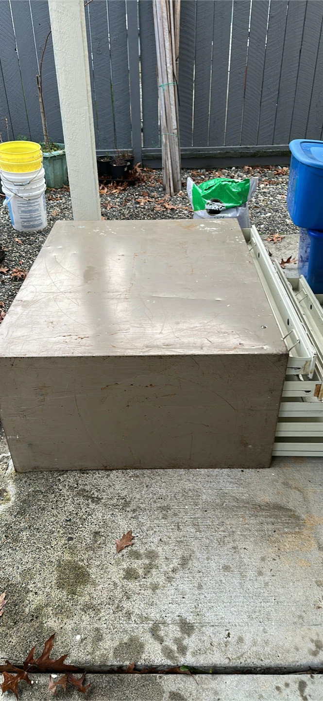 Vintage Metal Flat File Cabinet - photo 3