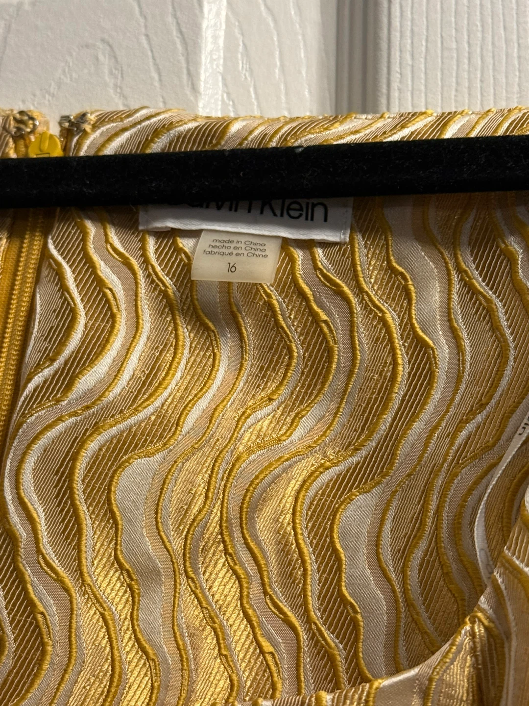 Calvin Klein Gold Dress - Size 16 - photo 3