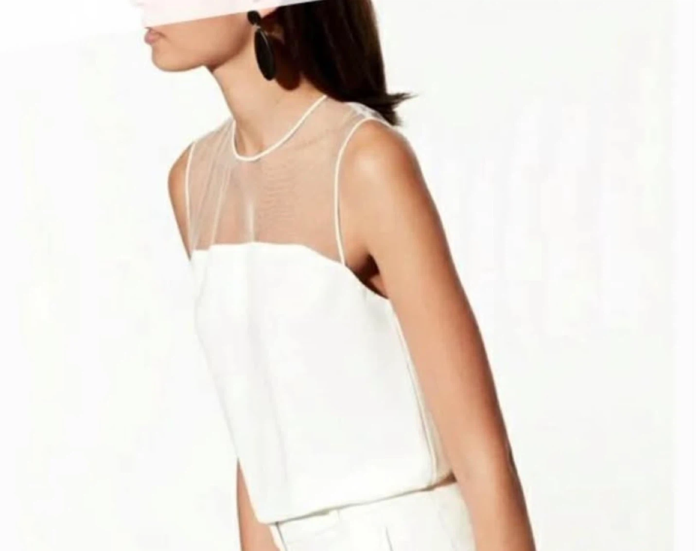 Aritzia Babaton Tank Top, White, Size xs - photo 2