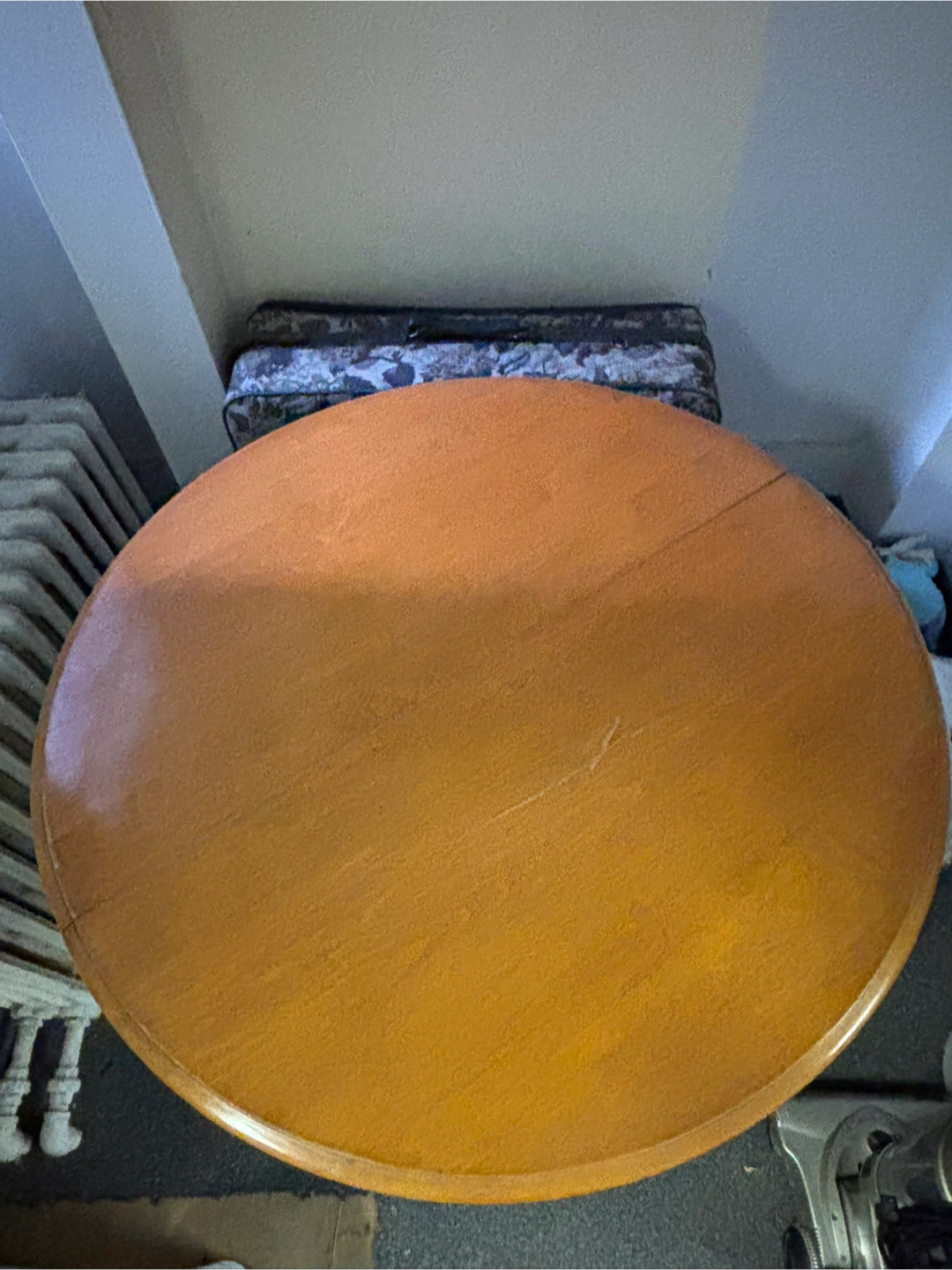 42” vintage round oak or maple table - great for diy - photo 3