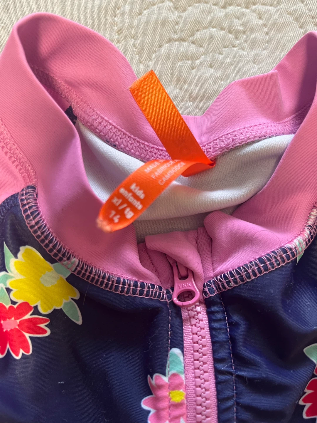 Kids' Floral Swimsuit - Size XL (14) - photo 2