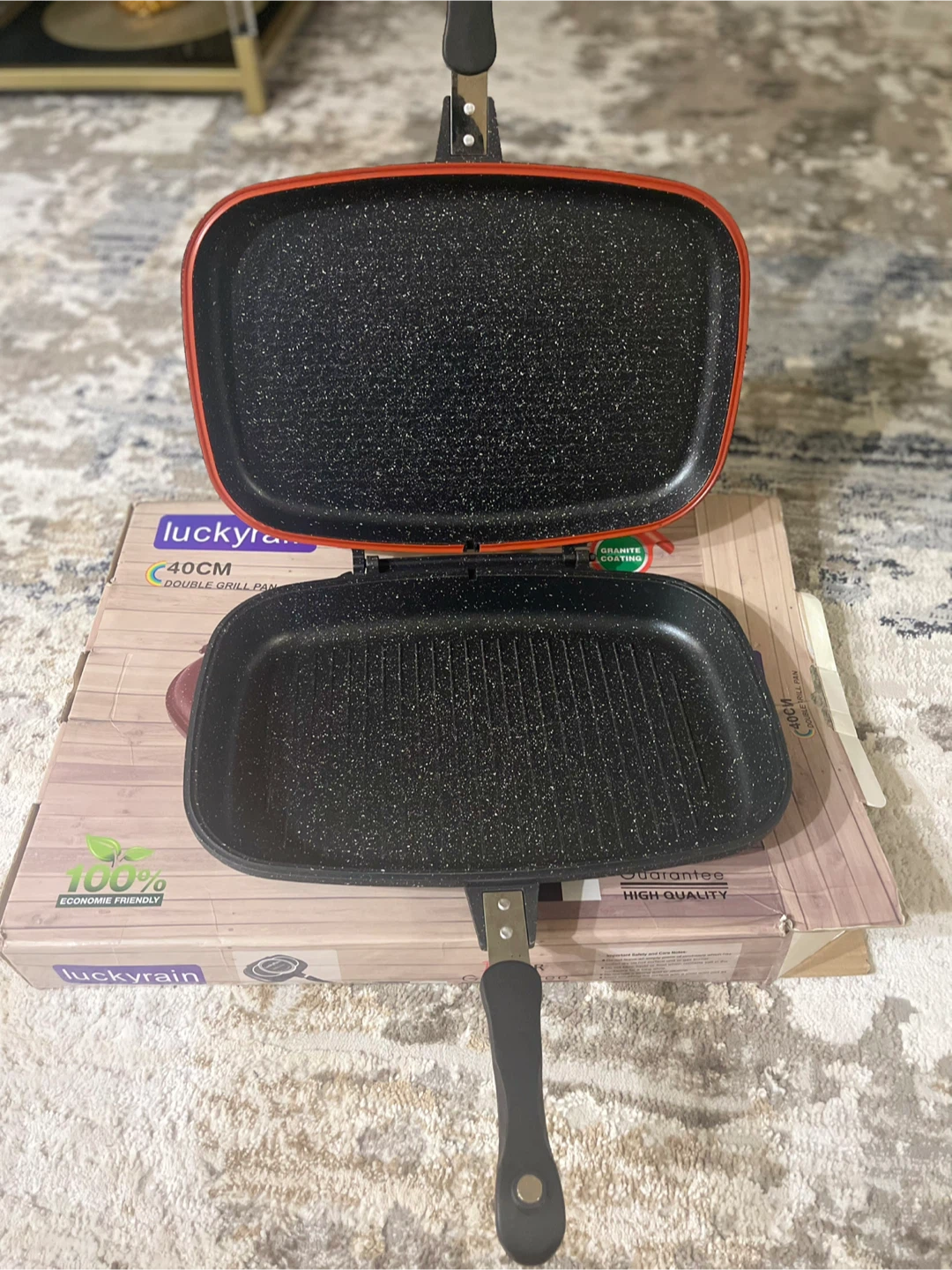 LuckyRain 40CM Double Grill Pan - New in Box! - photo 4