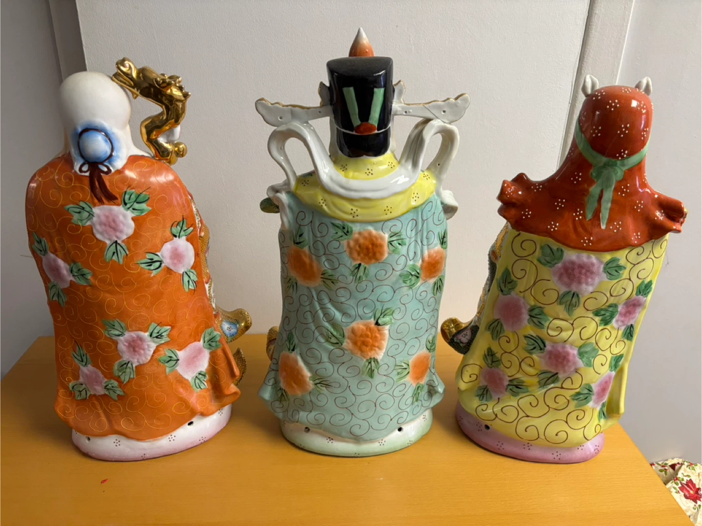 Three Chinese Porcelain Figurines (Three Stars) - photo 2