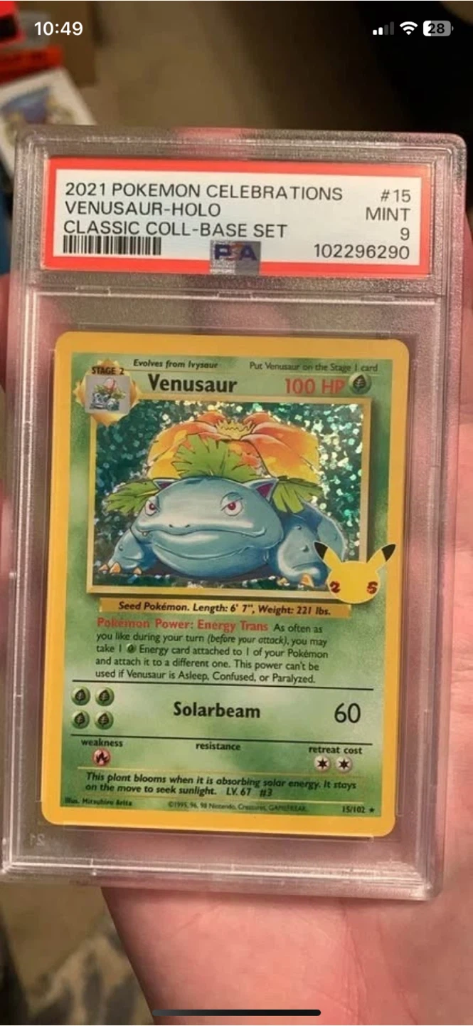 2021 Pokemon Celebrations Venusaur-Holo Card - Mint Condition!