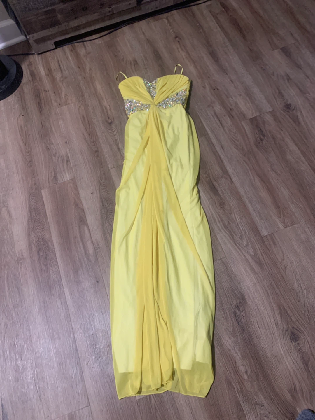 AS U Wish Yellow Formal Dress - Size 5
