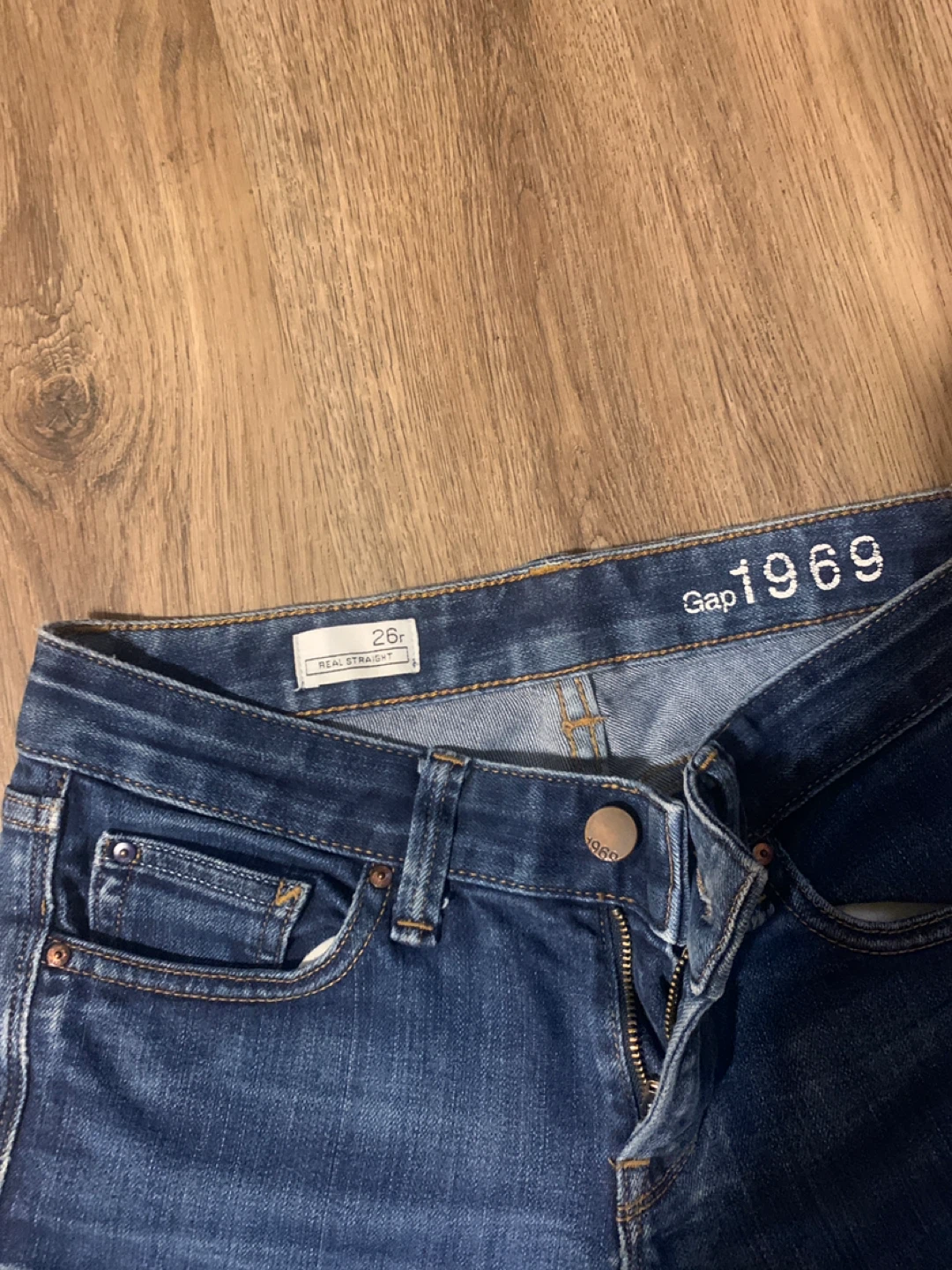 Gap 1969 Real Straight Jeans - Size 26 - photo 2