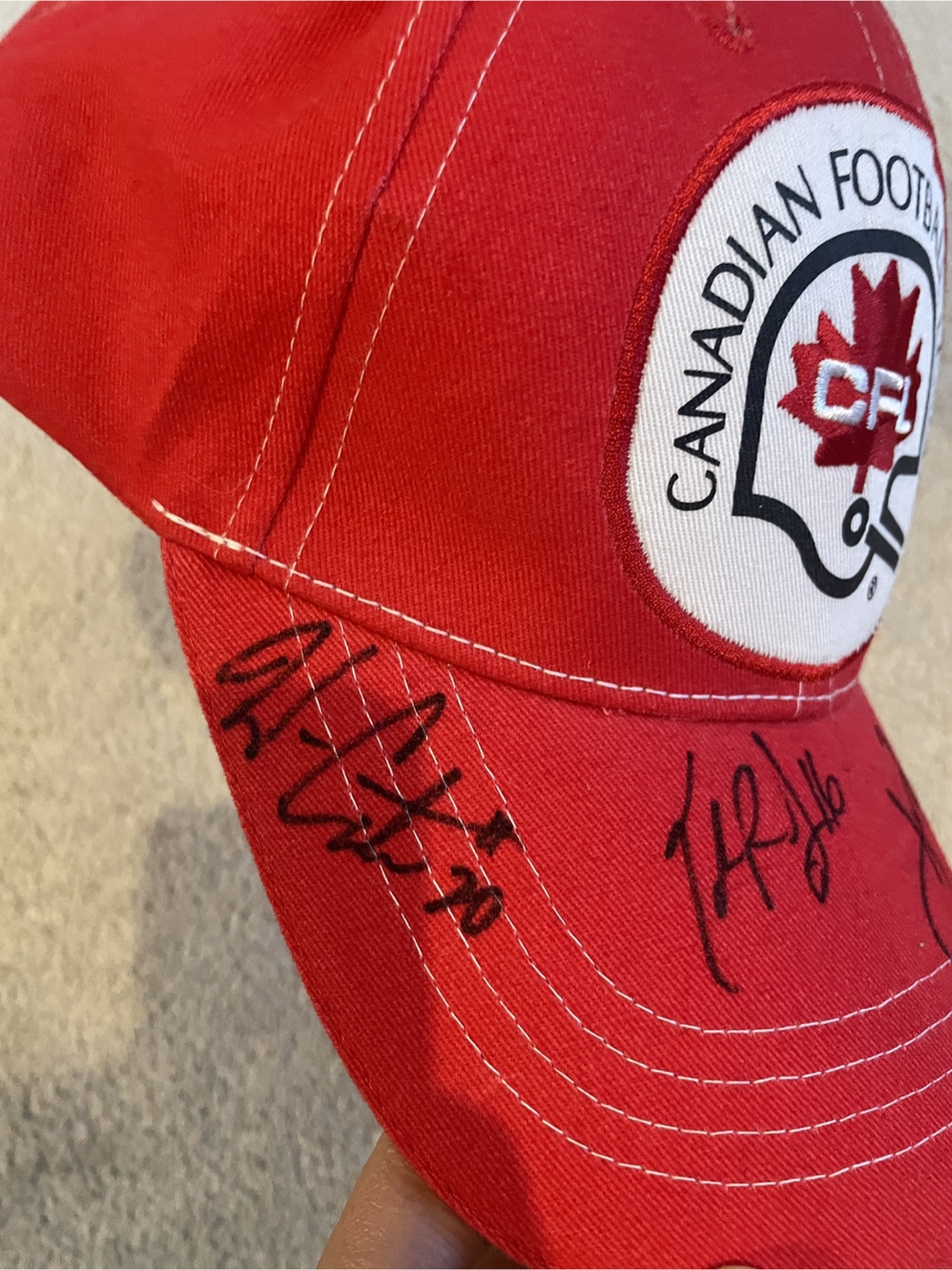 CFL Hat - Canadian Football League - Autographed - photo 3