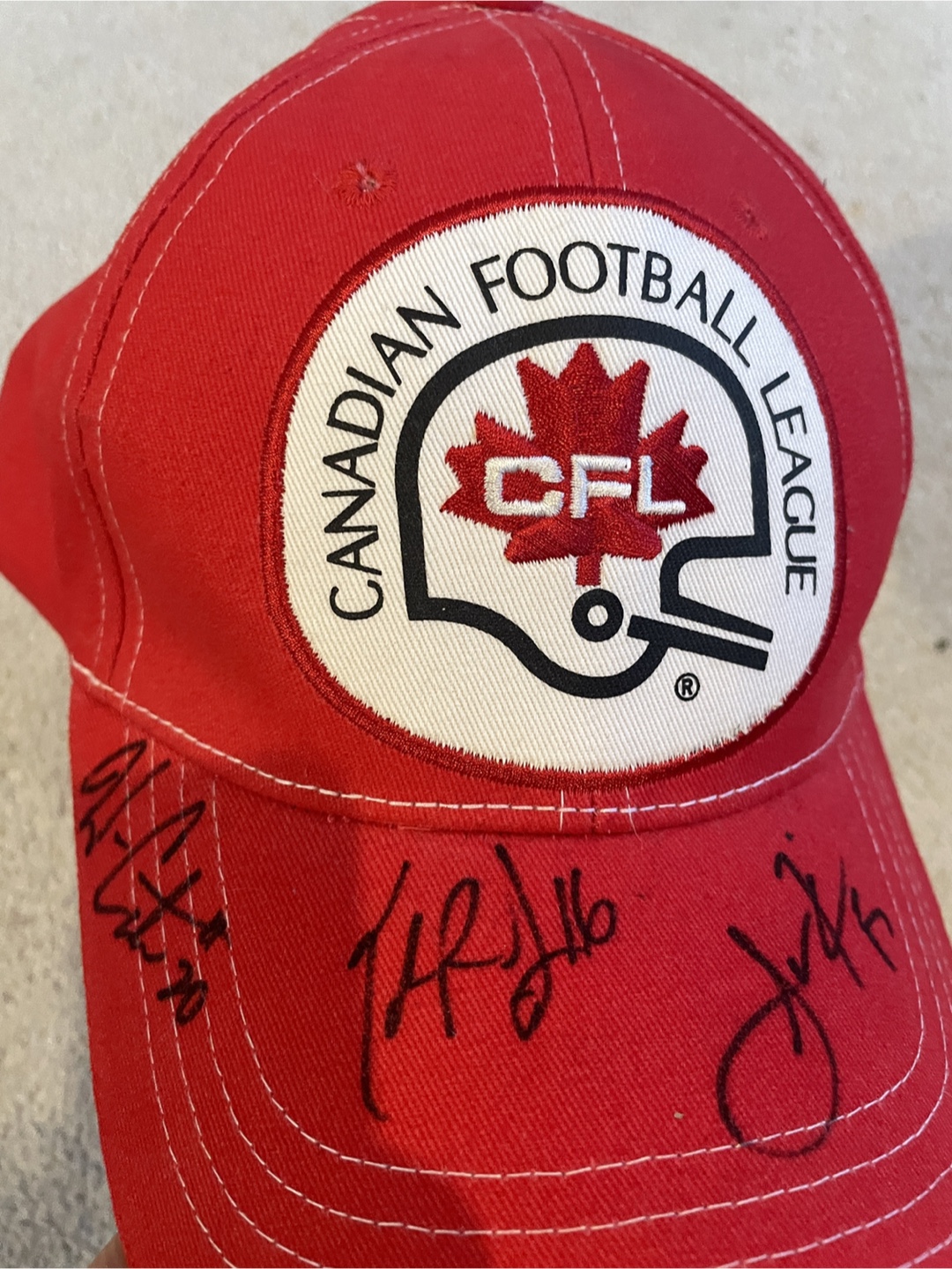 CFL Hat - Canadian Football League - Autographed - photo 2