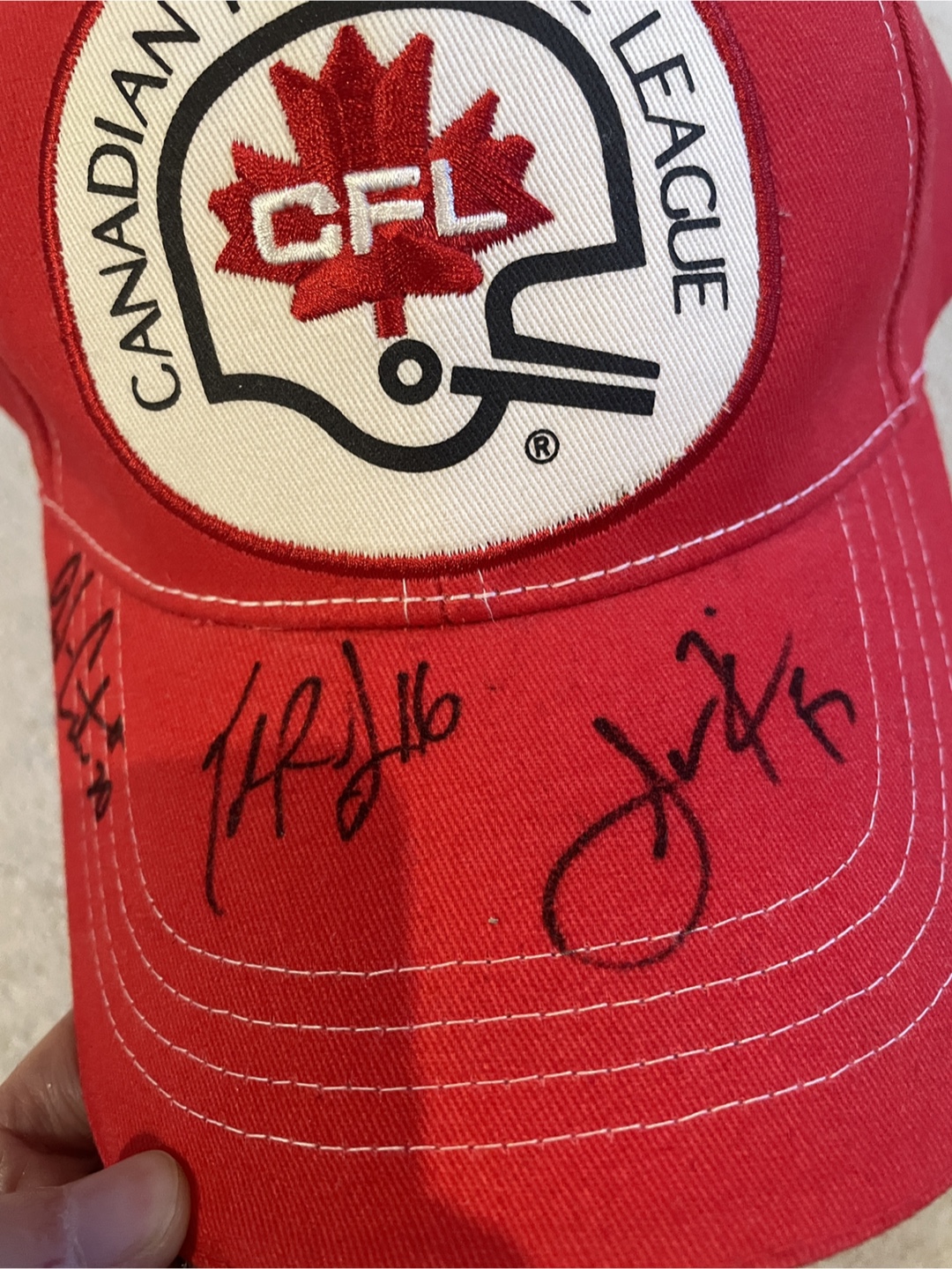 CFL Hat - Canadian Football League - Autographed - photo 4