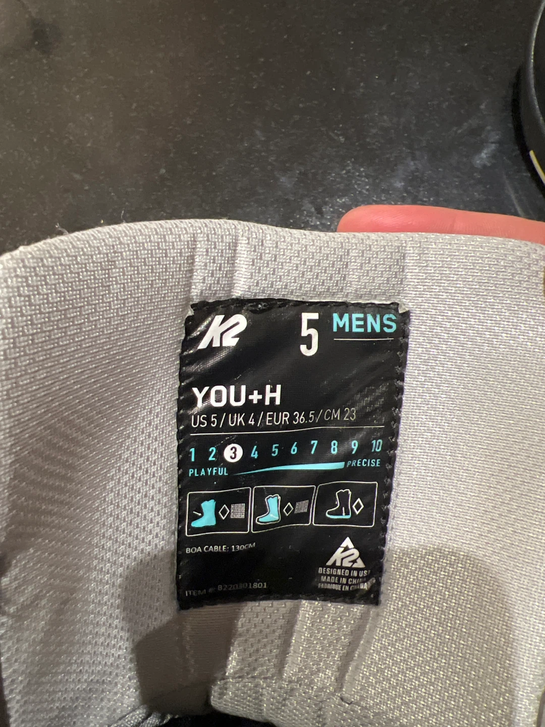 K2 You+H Men's Snowboard Boots - Size 5 - photo 2