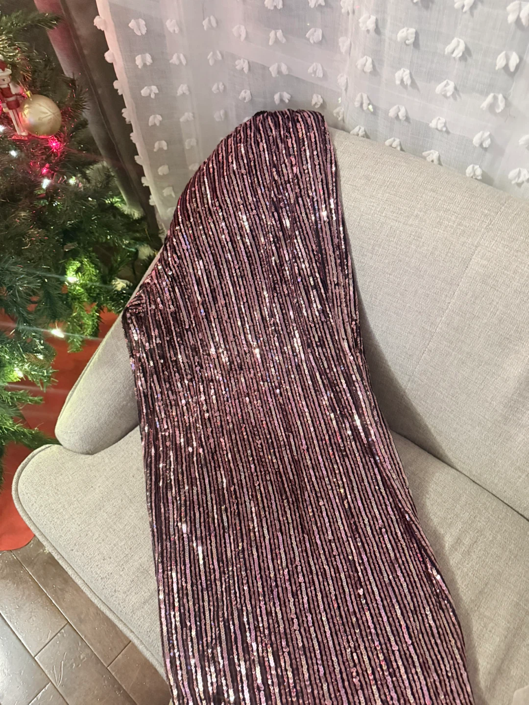 Sequin Wide Leg Pants - photo 2