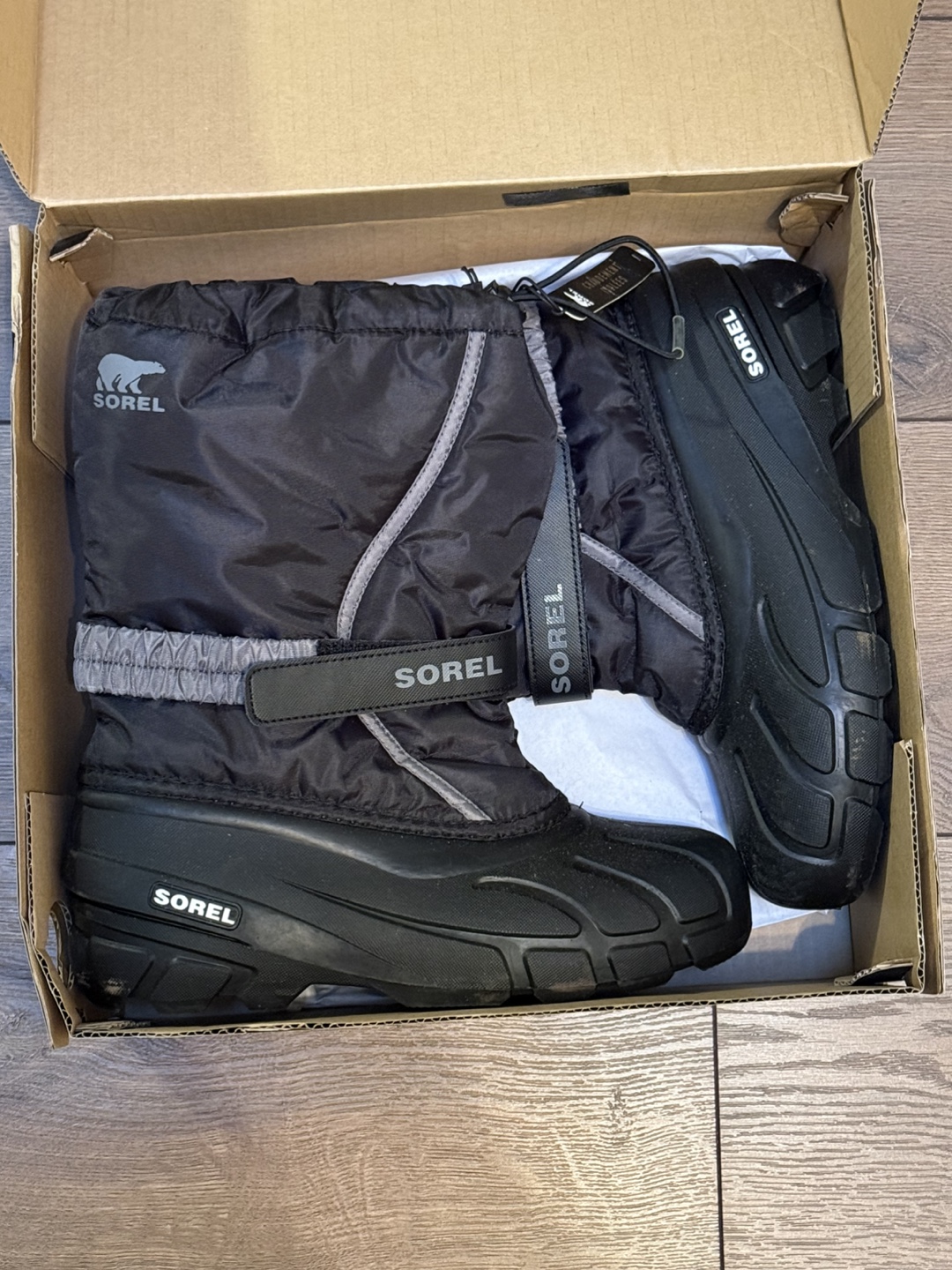 Sorel Youth Flurry Winter Boots - Size 7