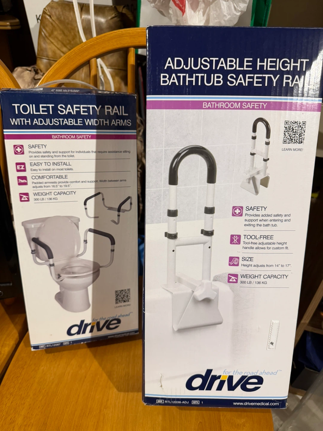 Bathroom safety handles