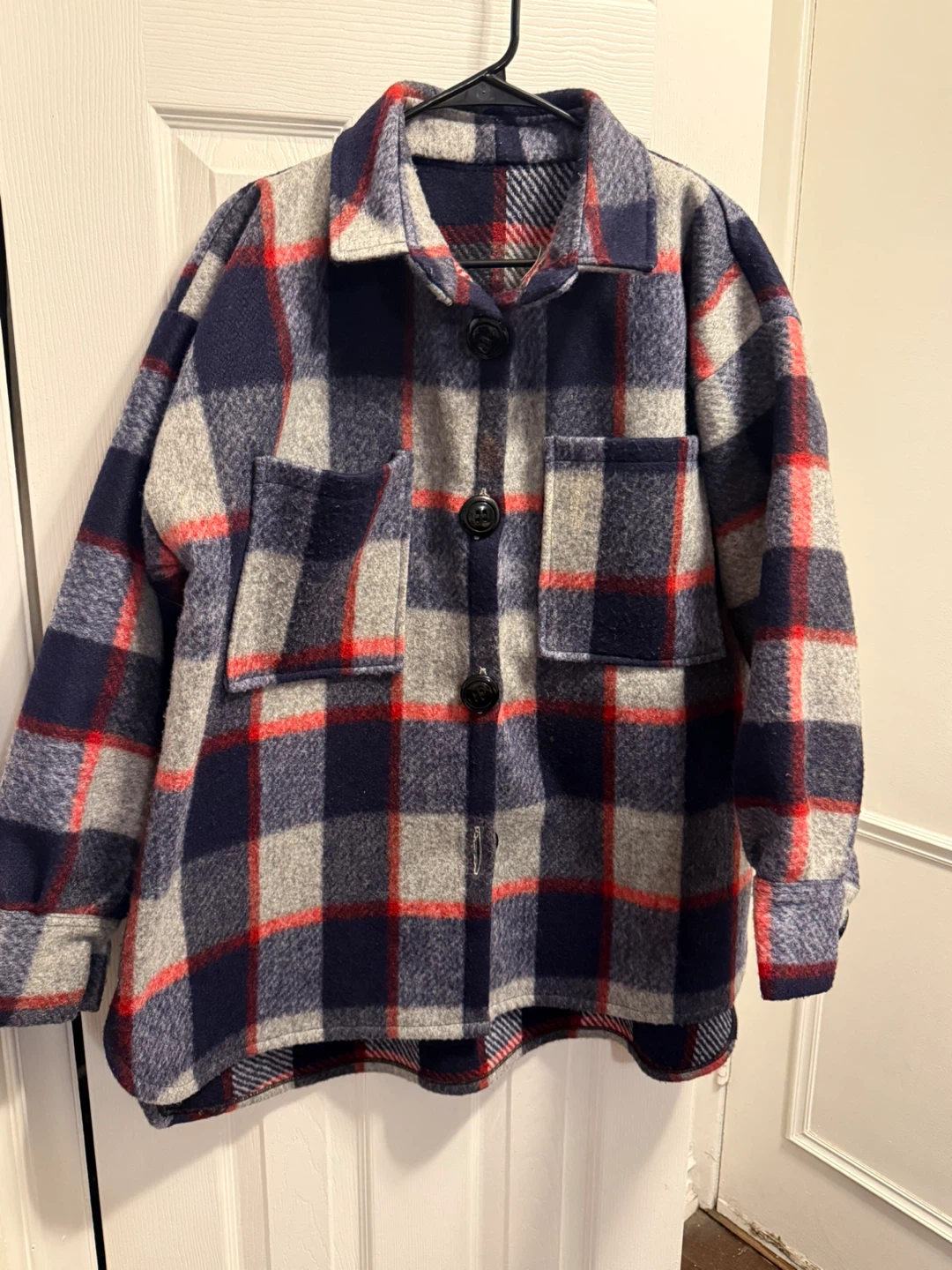 Flannel Shacket - Plaid Pattern