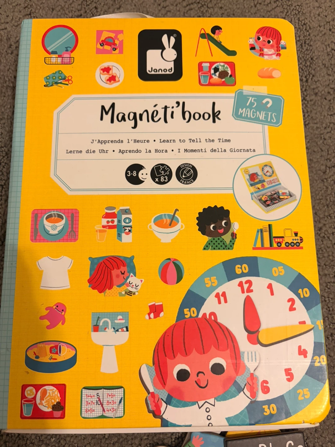 Janod Magneti'book - Learn to Tell Time