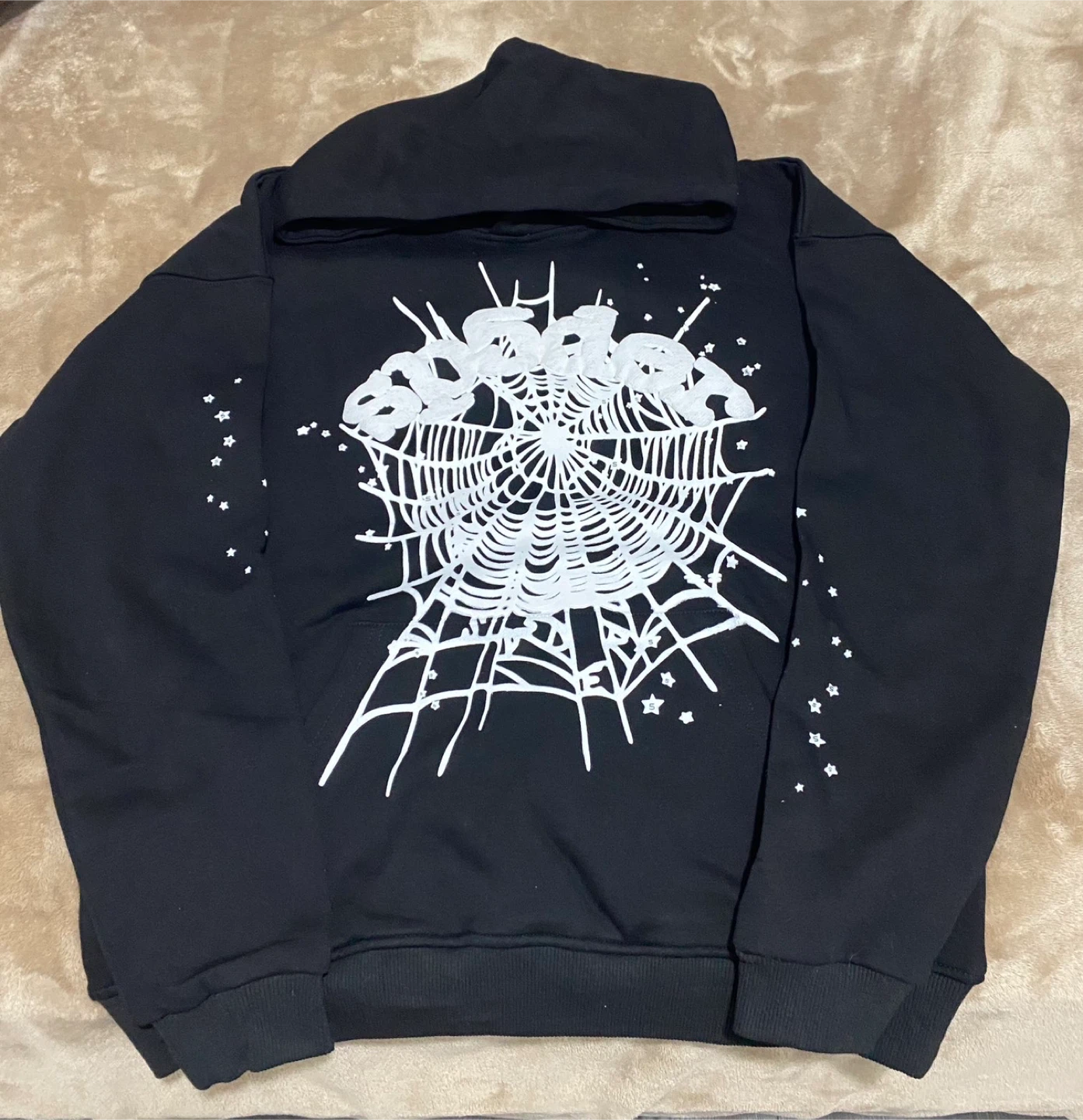 SP5DER OG Web Hoodie (Black) - Size: Small