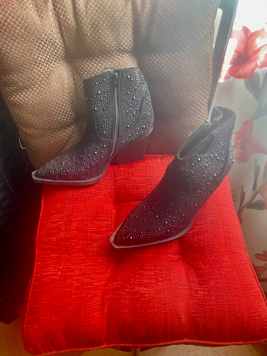 Rhinestone Ankle Boots - photo 3