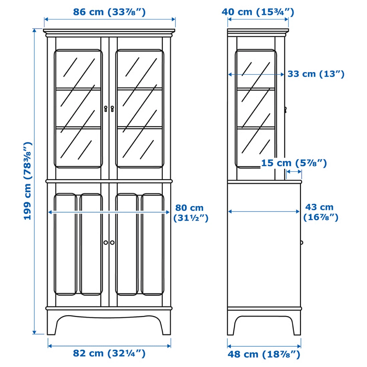 IKEA Cabinet  - Dark Blue - photo 2